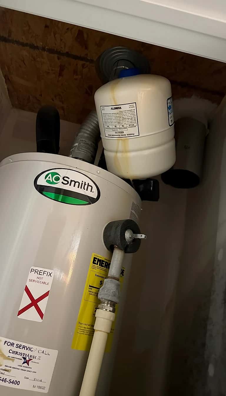Starting photo photo for Expansion tank project in Leander, TX